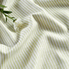 Sage and White Narrow Stripe