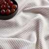 Natural and White Narrow Stripe