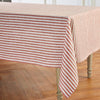 Cinnamon and White Amalfi Stripe