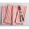 Red and White Amalfi Stripe