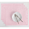 Cherry Blossom and White Amalfi Stripe