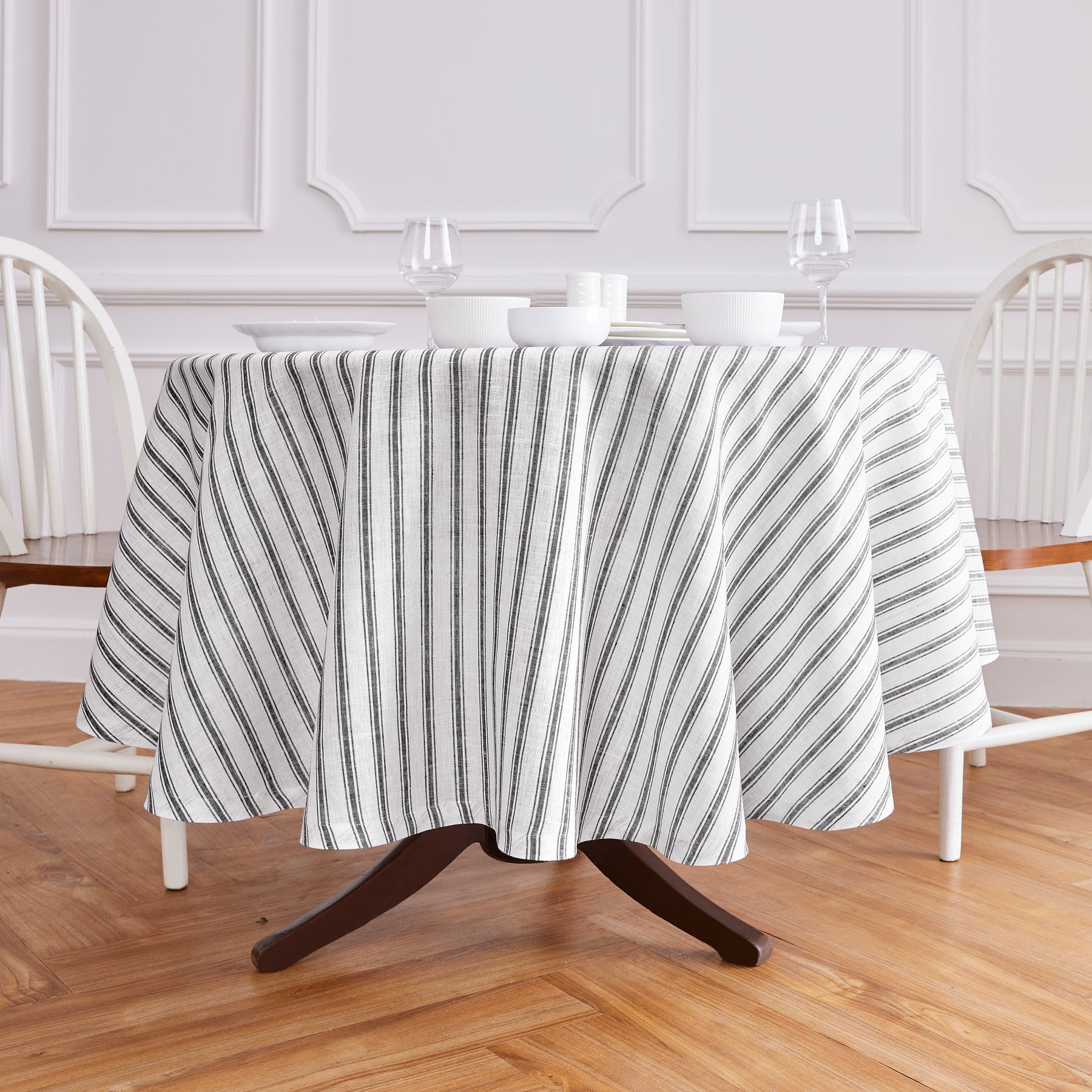 Black & White Capri Stripe