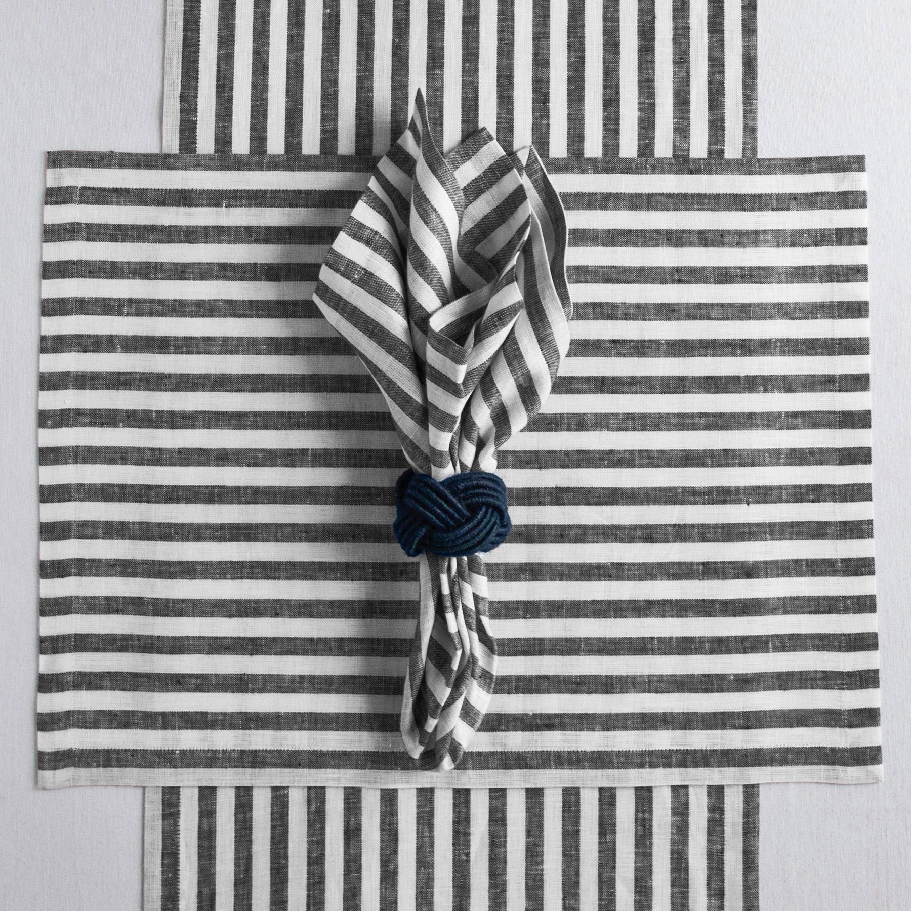 Black and White Amalfi Stripe