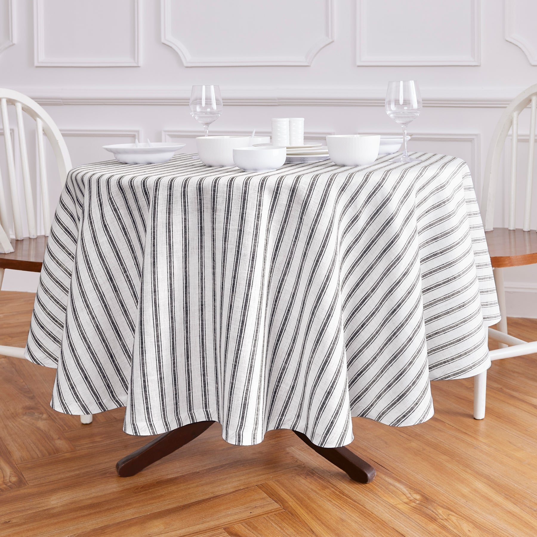 Black & White Capri Stripe