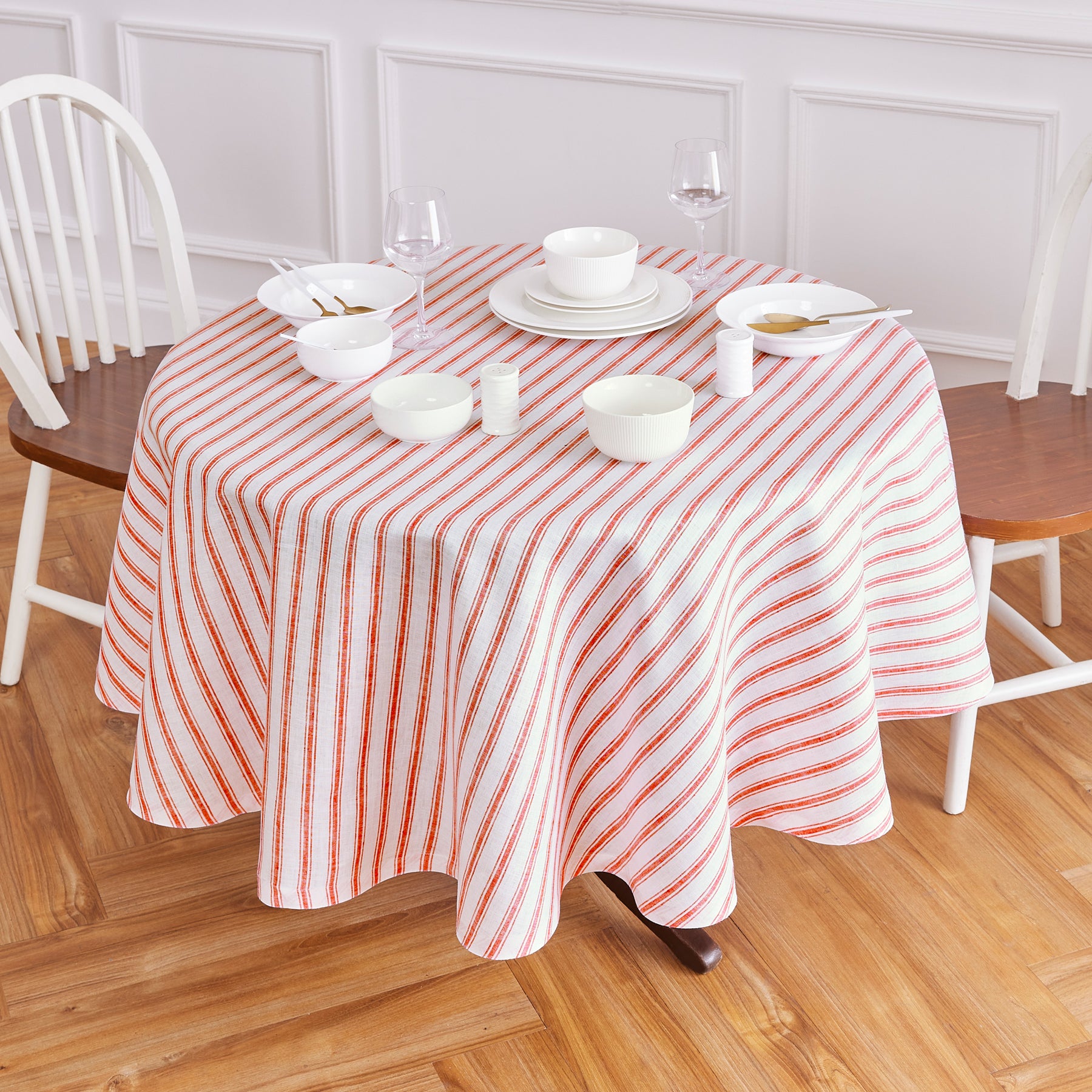 Red & White Capri Stripe