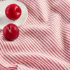 Red and White Narrow Stripe