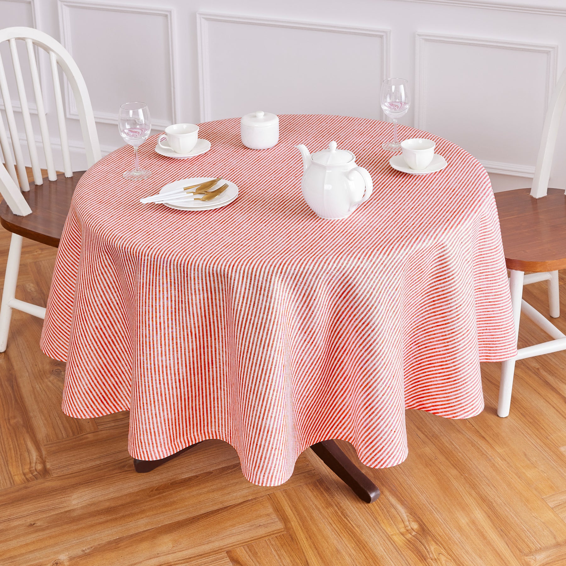 Red and White Narrow Stripe