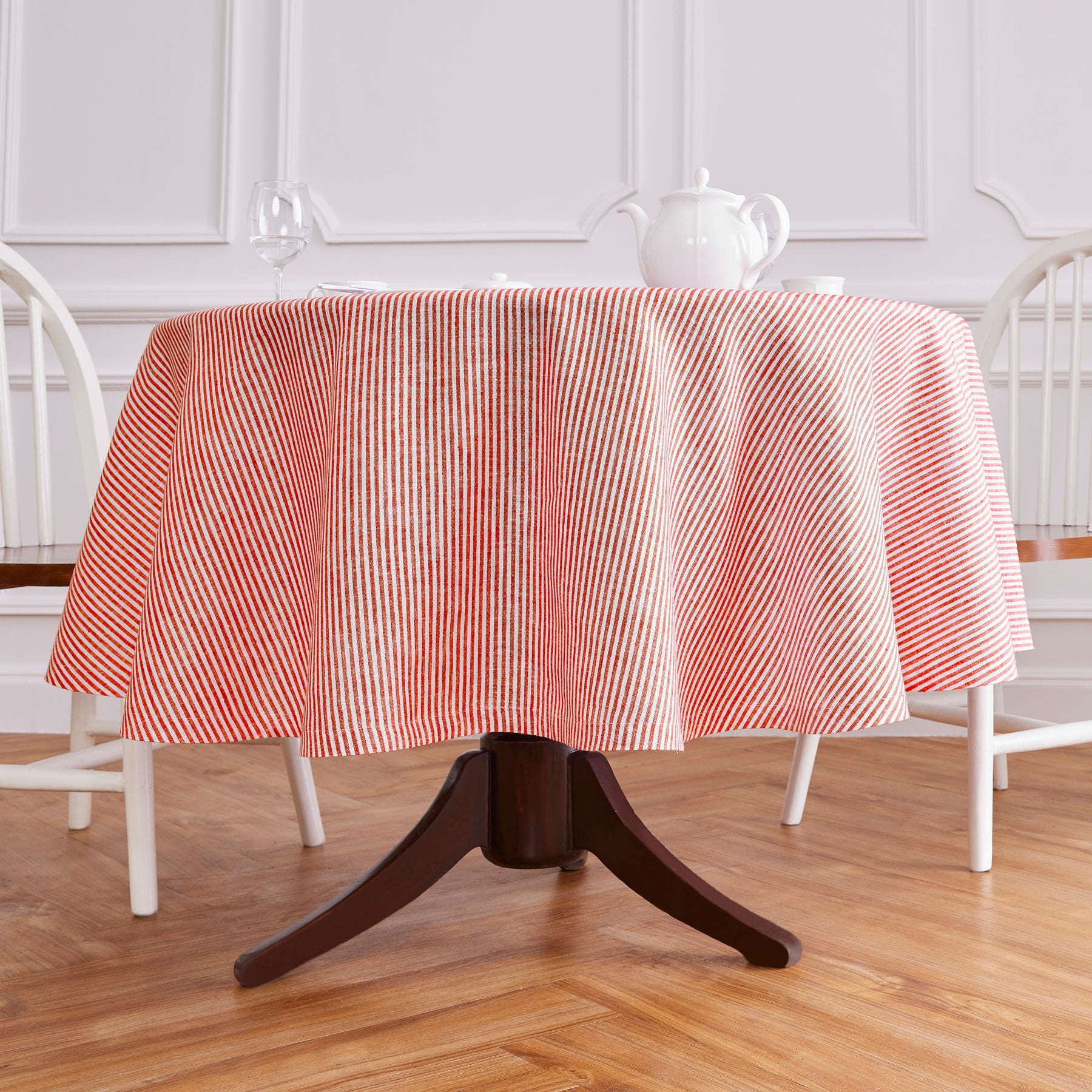 Red and White Narrow Stripe