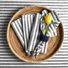 Black and White Amalfi Stripe