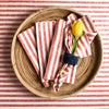Red and White Amalfi Stripe