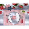Red and White Narrow Stripe