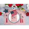 Red and White Narrow Stripe