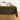 Brown Sugar & Black | Amalfi Stripe Brown Sugar & Black Linen Tablecloth Displayed Flat For Product View