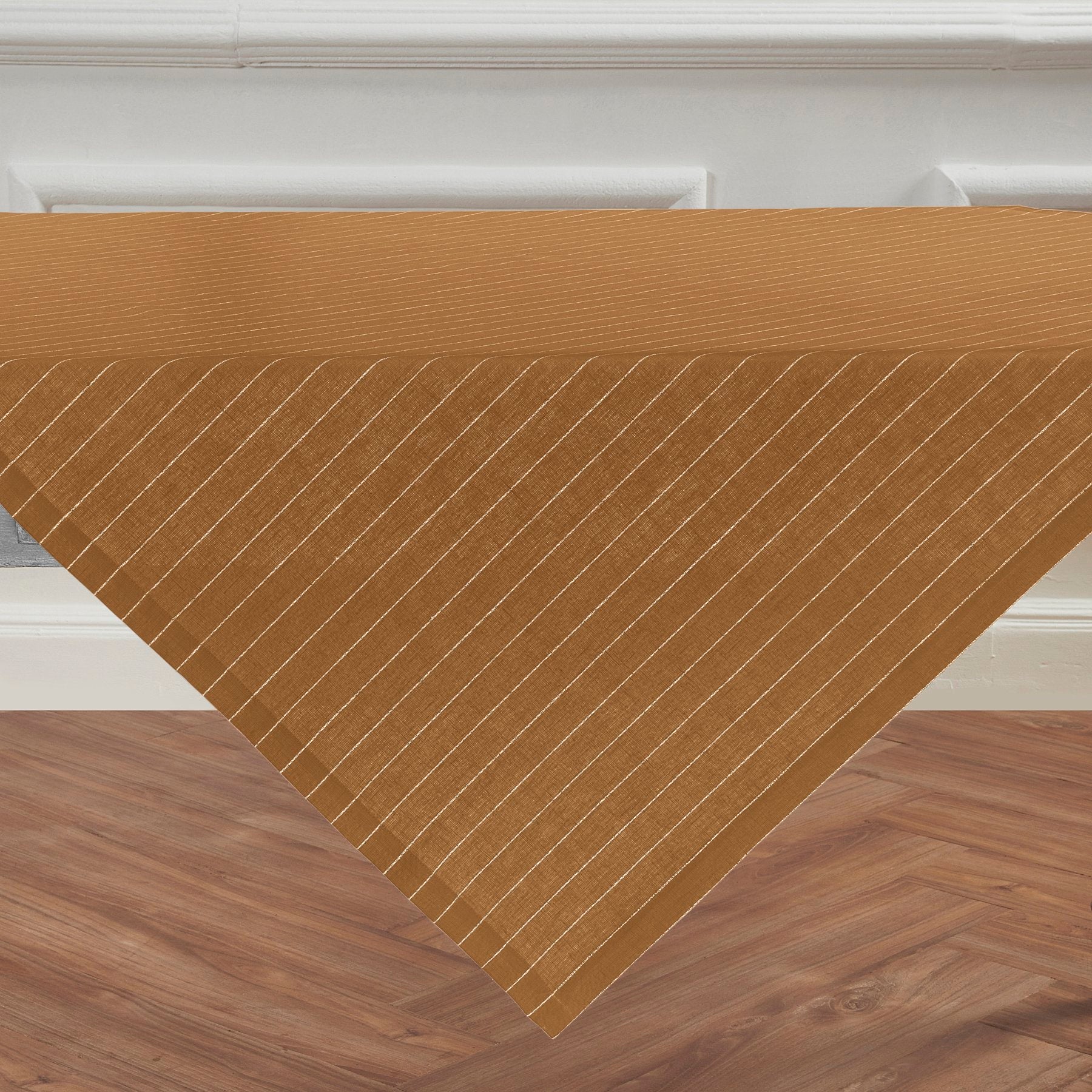 Camel and White Pinstripe