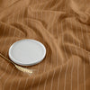 Camel and White Pinstripe