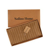 Camel and White Pinstripe