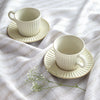 Natural & White Capri Stripe