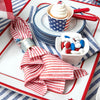 Red and White Narrow Stripe