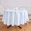 Sky Blue & White Capri Stripe