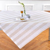 Natural and White Cabana Stripe