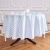 Sky Blue & White Capri Stripe