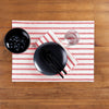 Red and White Madison Stripe