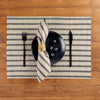Black and Natural Madison Stripe