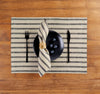 Black and Natural Madison Stripe