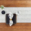 Black and White Madison Stripe