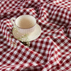 Burgundy Gingham