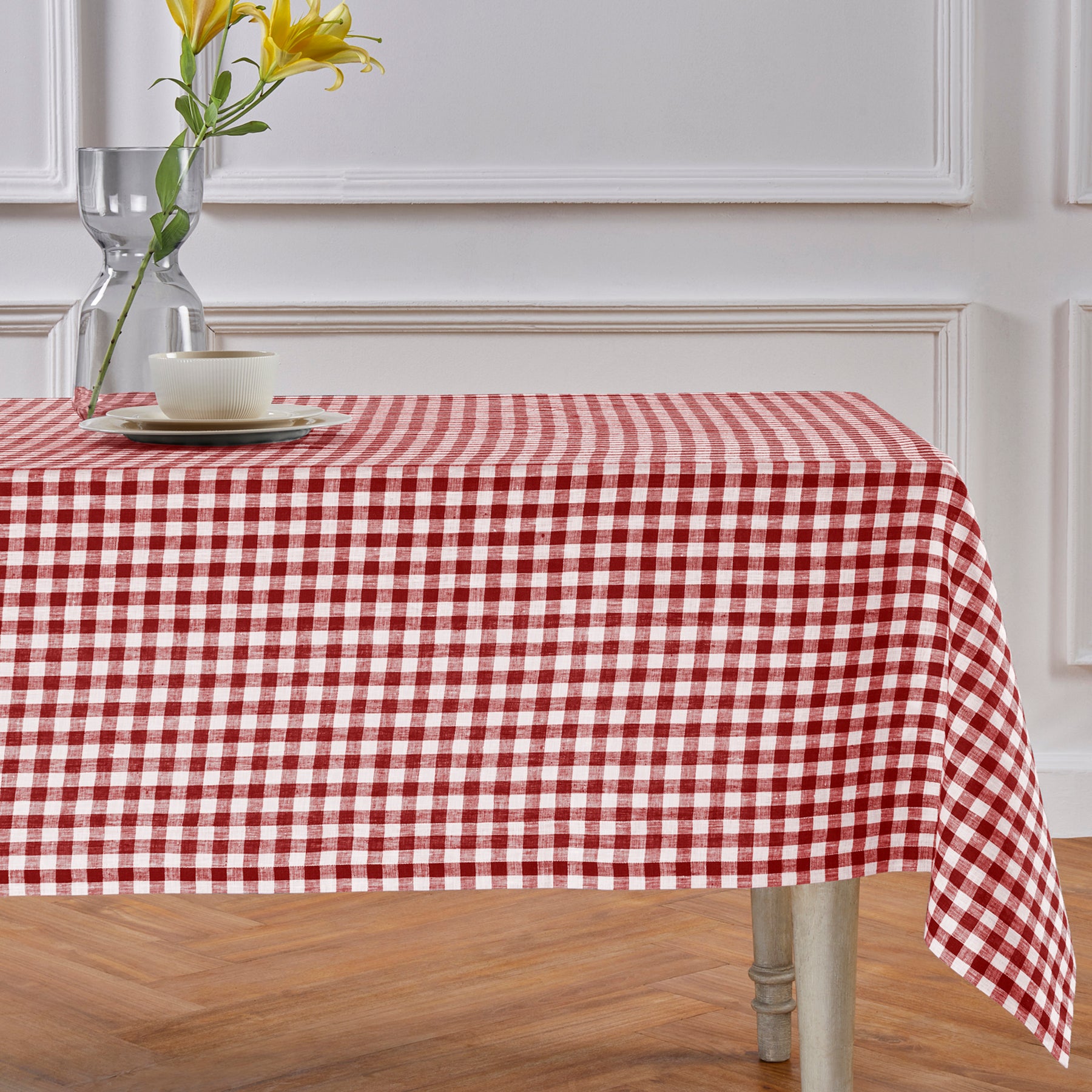 Burgundy Gingham