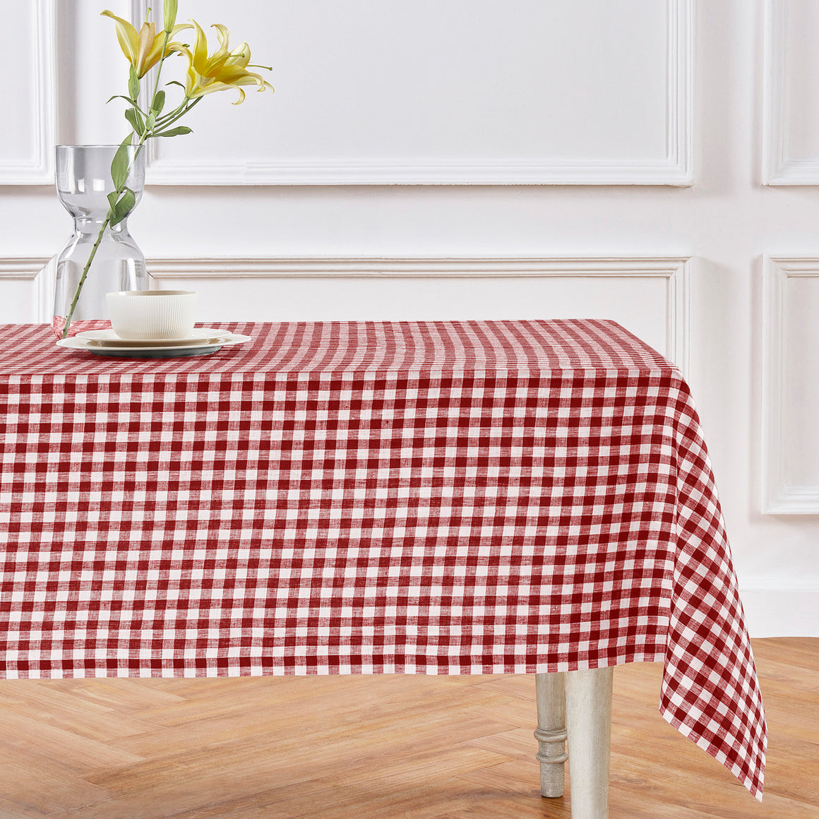 Gingham Check Tablecloth