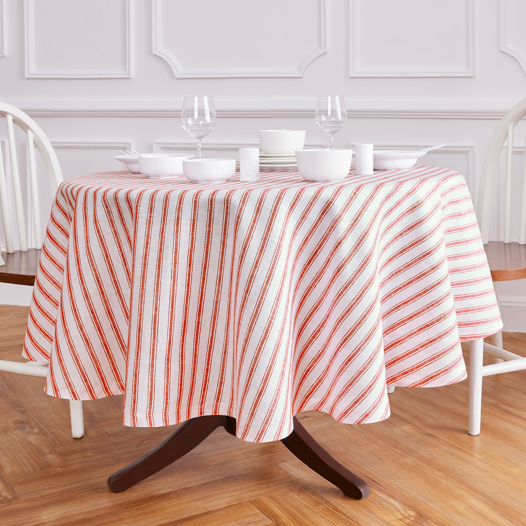 Red & White Capri Stripe