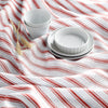 Red & White Capri Stripe