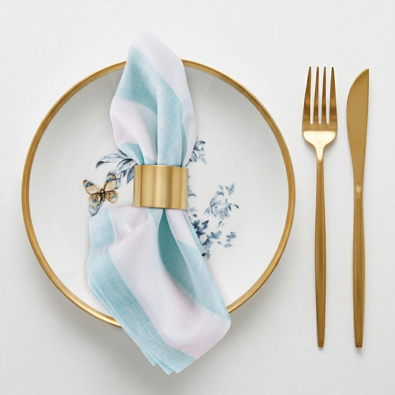 Aqua & White
