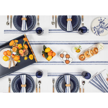 Navy & White