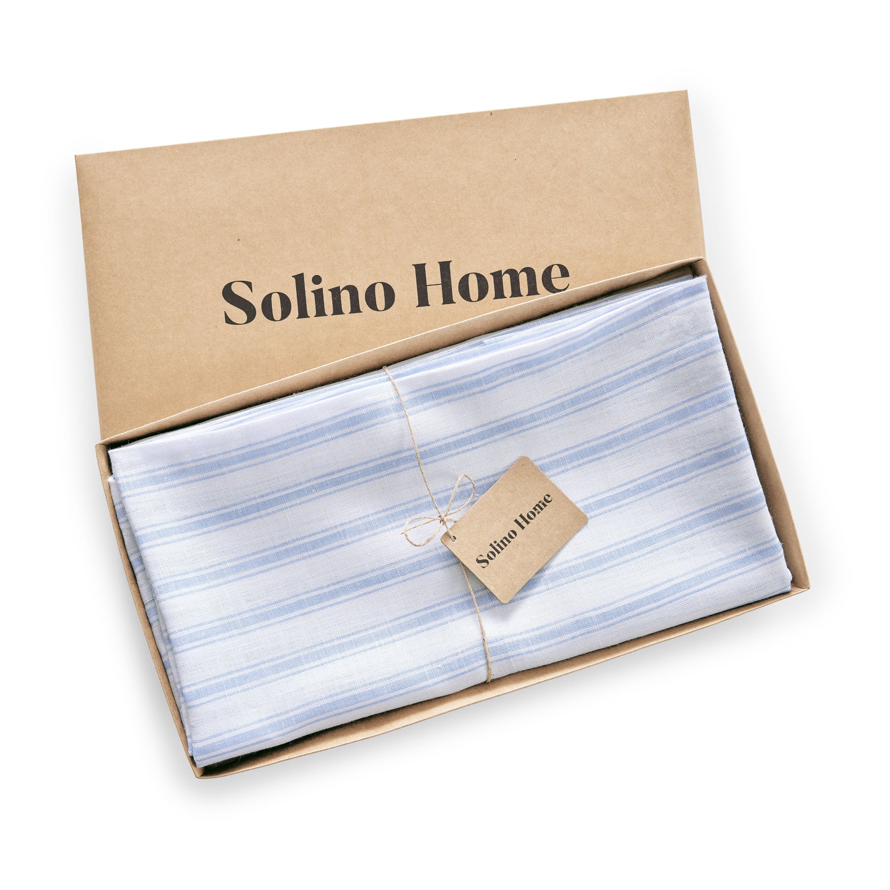 Sky Blue & White Capri Stripe