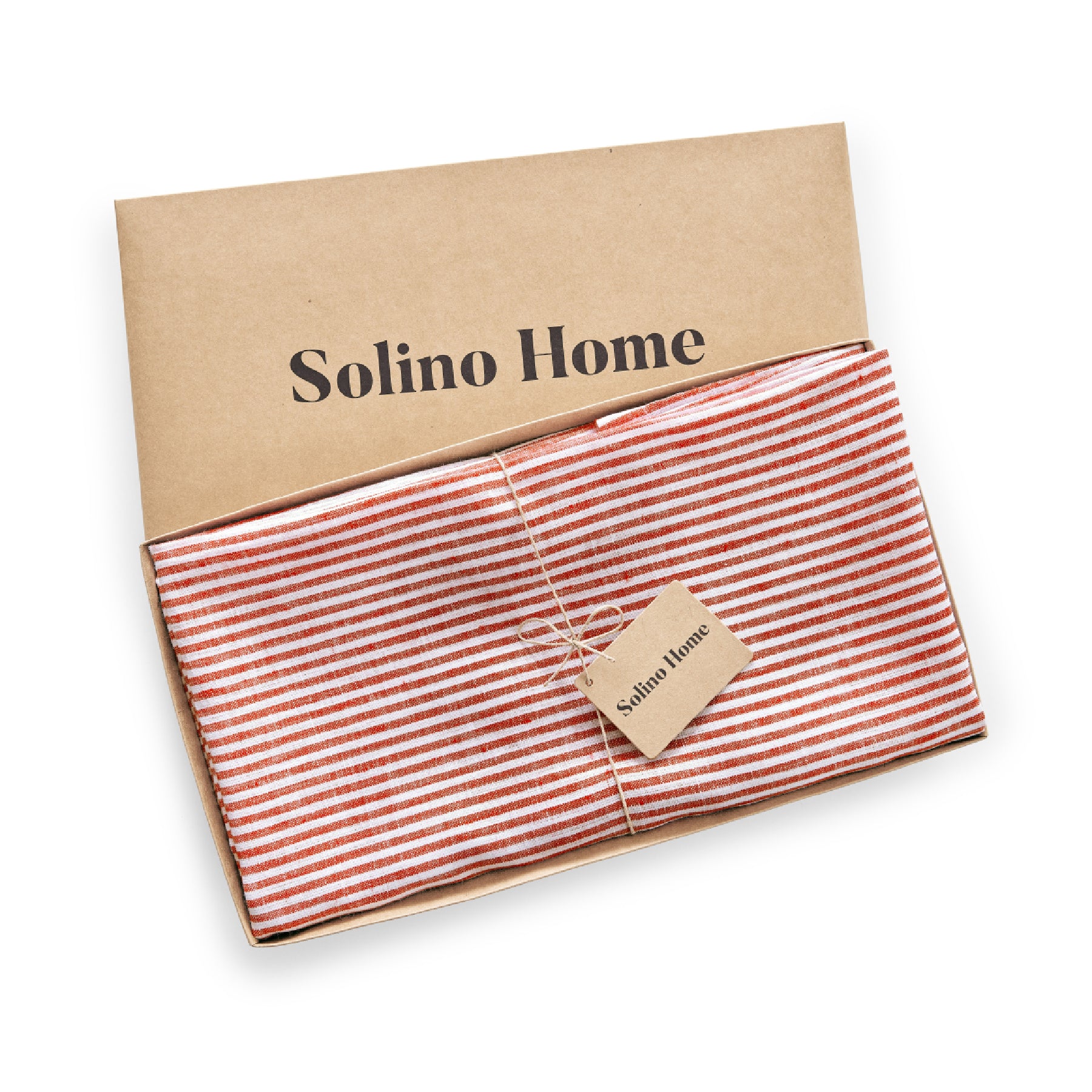 Red and White Narrow Stripe