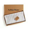Natural & White Capri Stripe