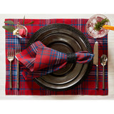 Red & Navy Tartan