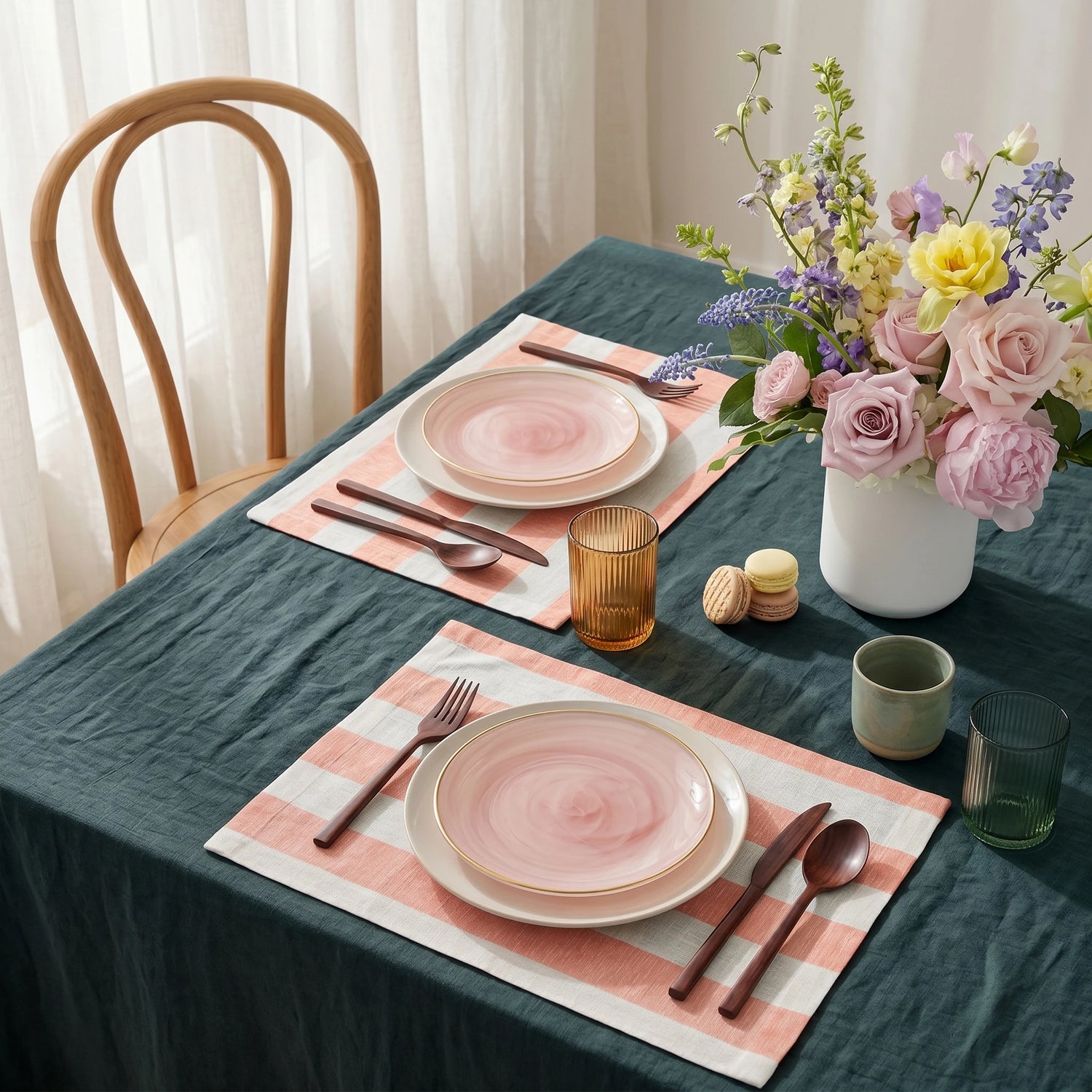 Salmon & White