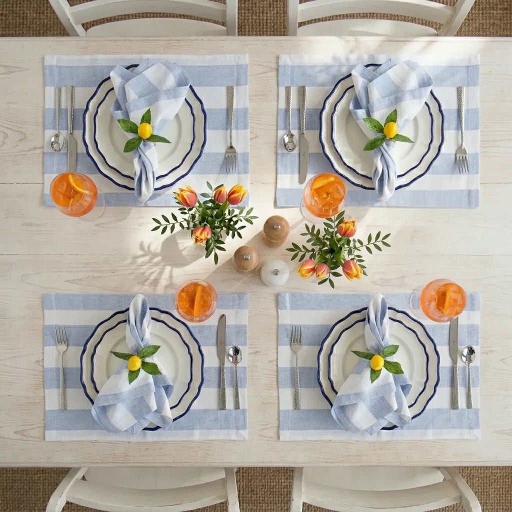 Sky Blue & White