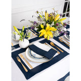 Navy & White
