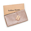 Cinnamon and White Narrow Stripe