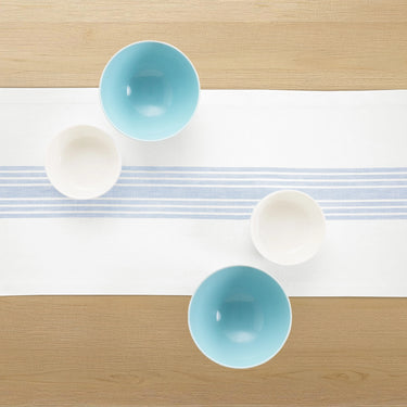Dusty Blue & White
