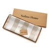 Natural and White Cabana Stripe