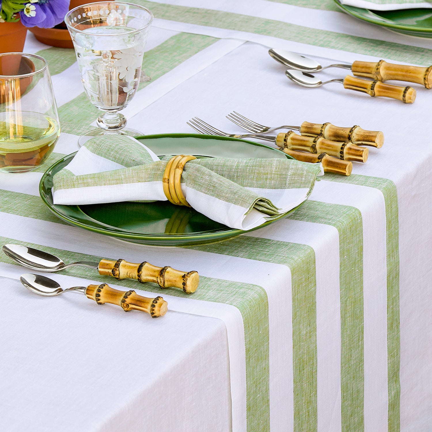 Green & White