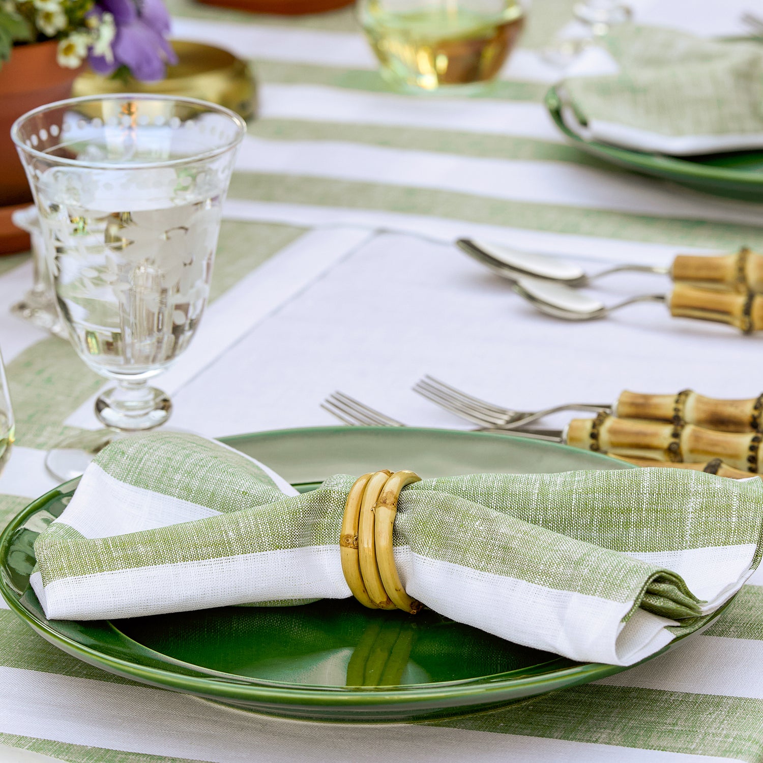 Green & White