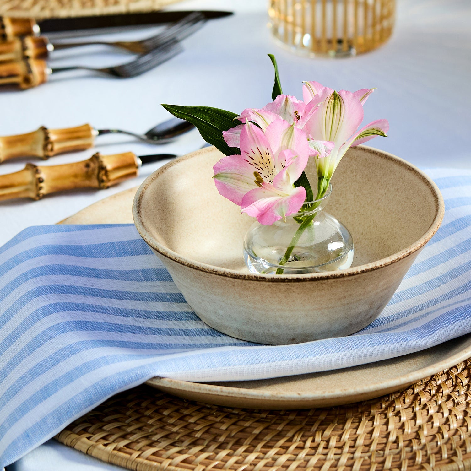 Cornflower Blue & White