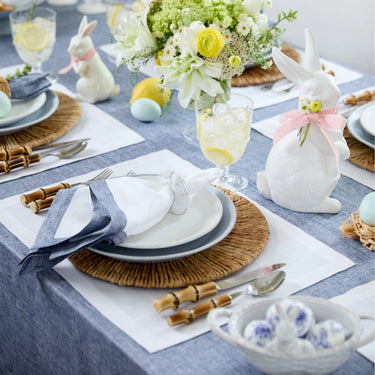 Chambray Indigo & White